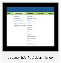 Javascript Pulldown Menue Horizontales Java Menue