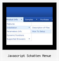 Javascript Schatten Menue Dropdown Menue Installieren