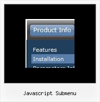 Javascript Submenu Rollover Menu Css