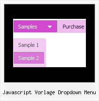 Javascript Vorlage Dropdown Menu Menue Homepage