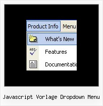 Javascript Vorlage Dropdown Menu Namo Menu