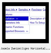 Joomla Zweizeiliges Horizontal Menu Javascript Popup Menu Onclick