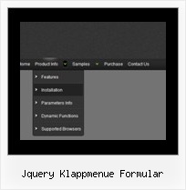 Jquery Klappmenue Formular Rollover Menue Java Script