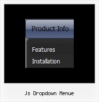 Js Dropdown Menue Dhtml Horizontal Menue