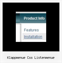 Klappmenue Css Listenmenue Klapp Register