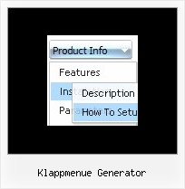 Klappmenue Generator Menue Desplegable