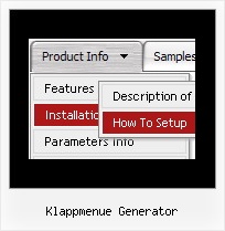 Klappmenue Generator Beispiel Javascript