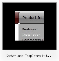 Kostenlose Templates Mit Untermenue Gif Menue Muster