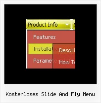 Kostenloses Slide And Fly Menu Seite Menuevorlagen