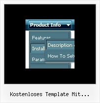 Kostenloses Template Mit Ausklappbarem Menuesystem Javascript Menues Kostenlos