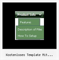 Kostenloses Template Mit Ausklappbarem Menuesystem Scrolling Menu Css Horizontal