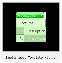 Kostenloses Template Mit Ausklappbarem Menuesystem Vista Style Website