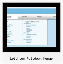 Leichtes Pulldown Menue Script Css Fuer Horizontal Menueleiste