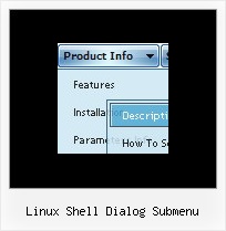 Linux Shell Dialog Submenu Menu Css Flyout