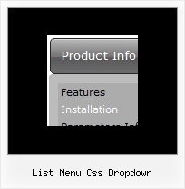 List Menu Css Dropdown Con Menue Untermenues