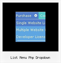 List Menu Php Dropdown Iphone Html Menu