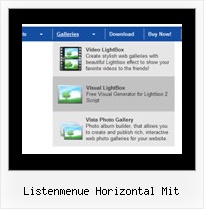 Listenmenue Horizontal Mit Css Dhtml Kontext Menue