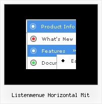 Listenmenue Horizontal Mit Horizontal Css Dropdown Menu