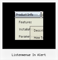 Listenmenue In Alert Css Submenu Horizontal
