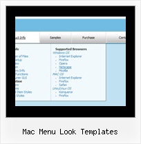 Mac Menu Look Templates Java Menue 3 Ebenen