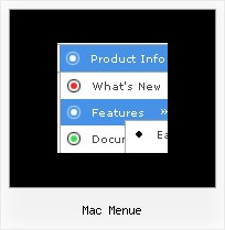 Mac Menue Java Mouse Dropdown Menu