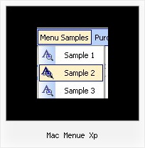 Mac Menue Xp Dropdown Menu Mittig