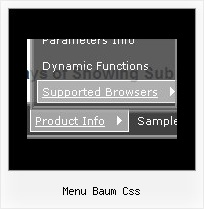 Menu Baum Css Schicht Html