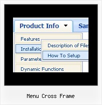Menu Cross Frame Popup Menue Javascript Mouseover
