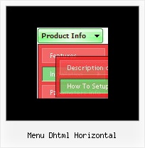 Menu Dhtml Horizontal Html Bewegliches Menue