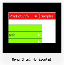 Menu Dhtml Horizontal Menue Generator Mit Untermenue