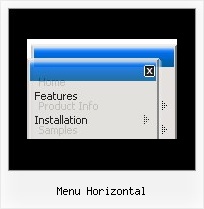 Menu Horizontal Dhtml Tabbed Menue