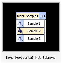 Menu Horizontal Mit Submenu Kaskaden Menue Javascript