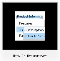 Menu In Dreamweaver Menue Javascripts