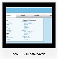 Menu In Dreamweaver Ajax Technology Menu Sample