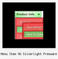 Menu Item Vb Silverlight Freeware Navigieren Html