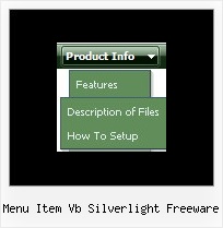 Menu Item Vb Silverlight Freeware Tab Menue Javascript