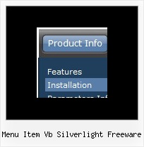 Menu Item Vb Silverlight Freeware Html Menue Beispiel