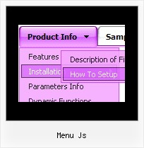Menu Js Html Menubar