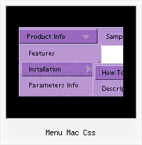Menu Mac Css Html Menu Submenu