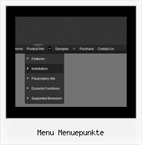 Menu Menuepunkte Menue Style Template