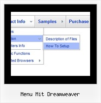 Menu Mit Dreamweaver Drop Down Vorlage