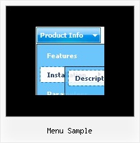 Menu Sample Homepage Ausklapbare Menues