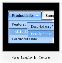 Menu Sample In Iphone Tree Menue Erstellen Html Css