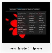 Menu Sample In Iphone Javascript Navigation Menu Dynamischer Inhalt