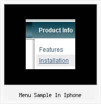 Menu Sample In Iphone Css Menue Als Tab