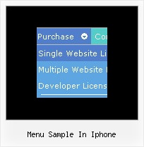 Menu Sample In Iphone Akten Menu Mit Css