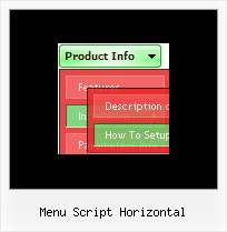 Menu Script Horizontal Generator Mit Aufklappmenue