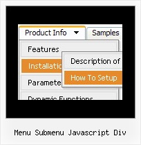 Menu Submenu Javascript Div Html Schwebendes Menue