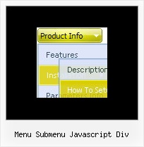 Menu Submenu Javascript Div Horizontalen Untermenue Css