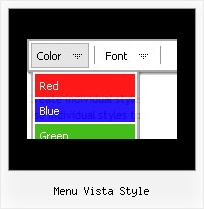 Menu Vista Style Homepage Schiebemenue